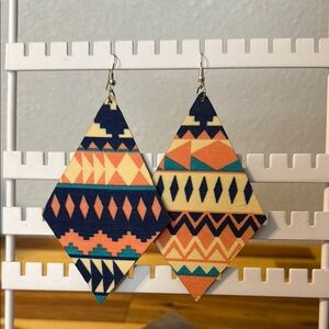Geometric Patterned Earrings